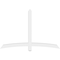 Ekena Millwork Bellingham Architectural Grade PVC Gable Bracket, 72"W x 48"H x 4"D x 4"F, 16/12 Pitch GBP072X48X0404BEL00 - alternate 2